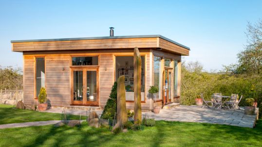 Garden office and outbuildings